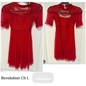 Revolution Kids Red Dance Costume